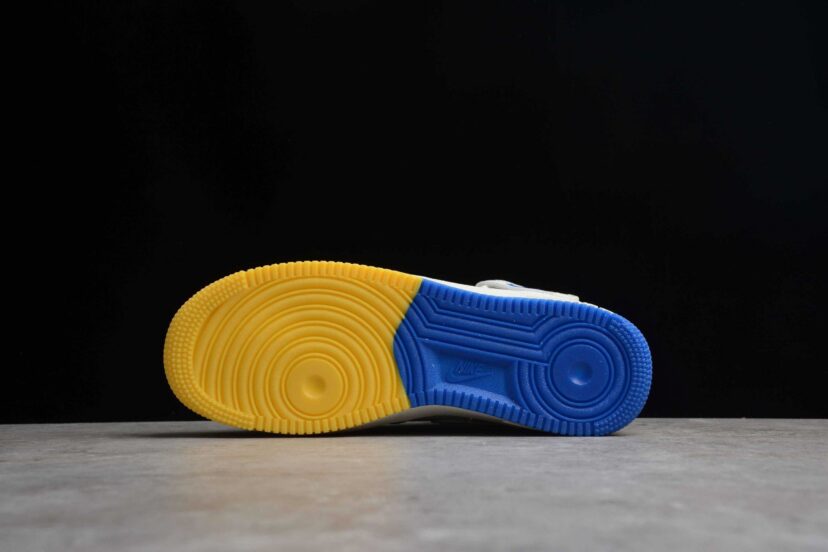 Air Force 1 07 Mid White Blue Yellow