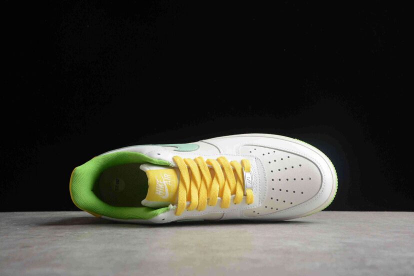 Air Force 1 07 White Green Yellow