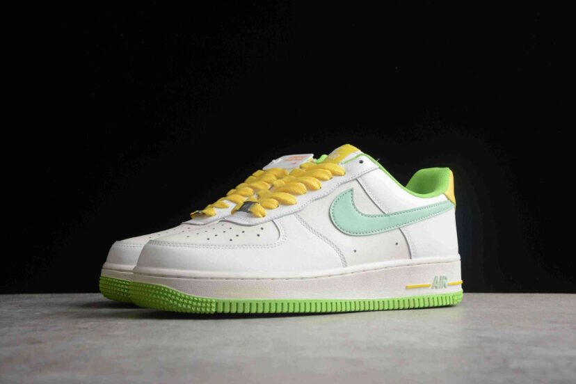 Air Force 1 07 White Green Yellow