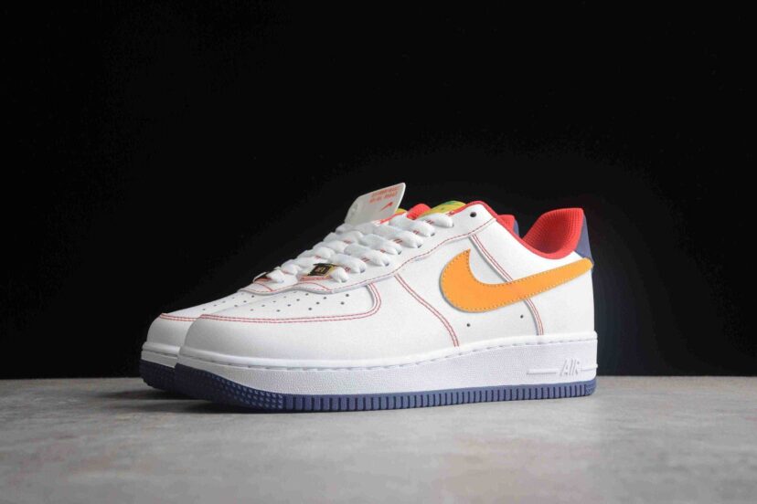 Air Force 1 Low Navy Blue White Orange