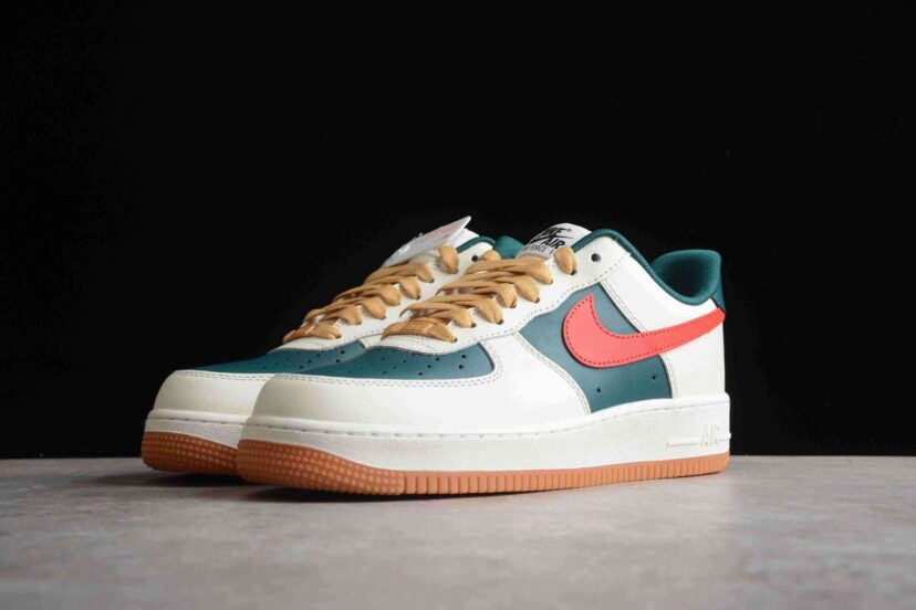 Air Force 1 Low Sail Green Red