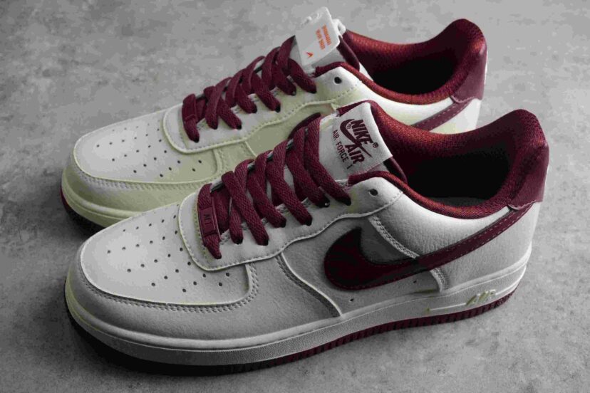 Air Force 1 Low White Wine Red