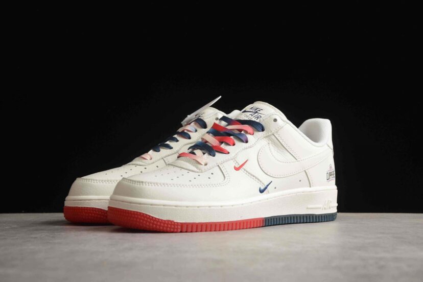 Air Force 1 Mid White Blue Red