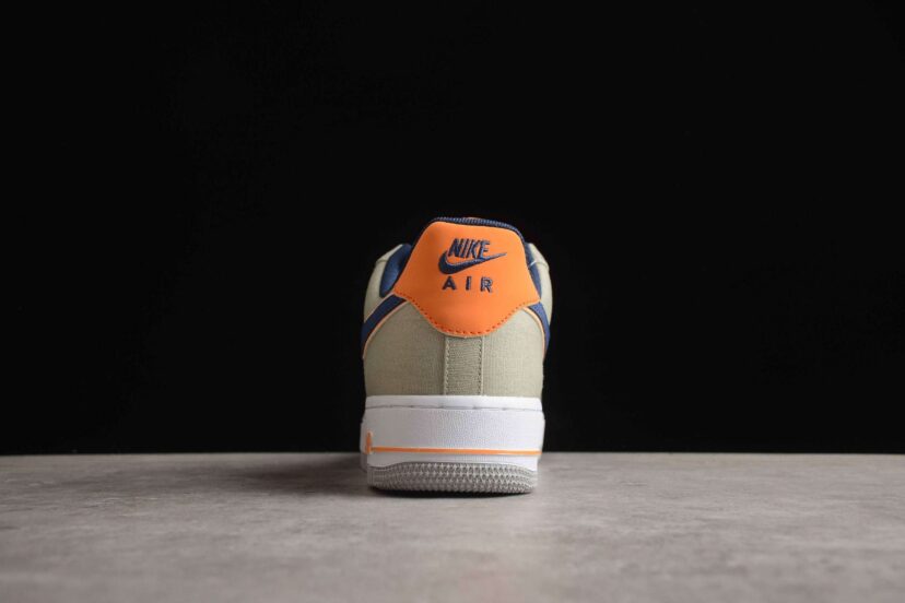 Air Forece 1 07 Low Sail Grey Navy Orange