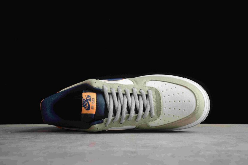 Air Forece 1 07 Low Sail Grey Navy Orange