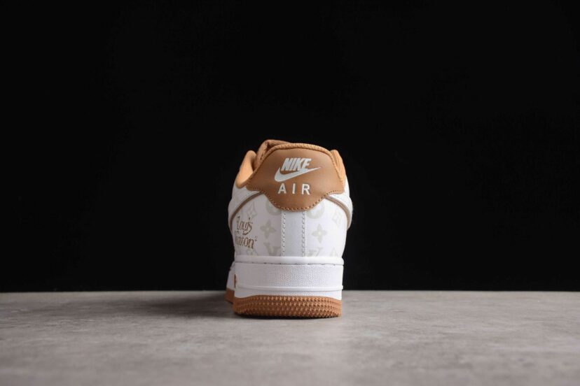 LV x Air Force 1 07 Low White Brown Grey