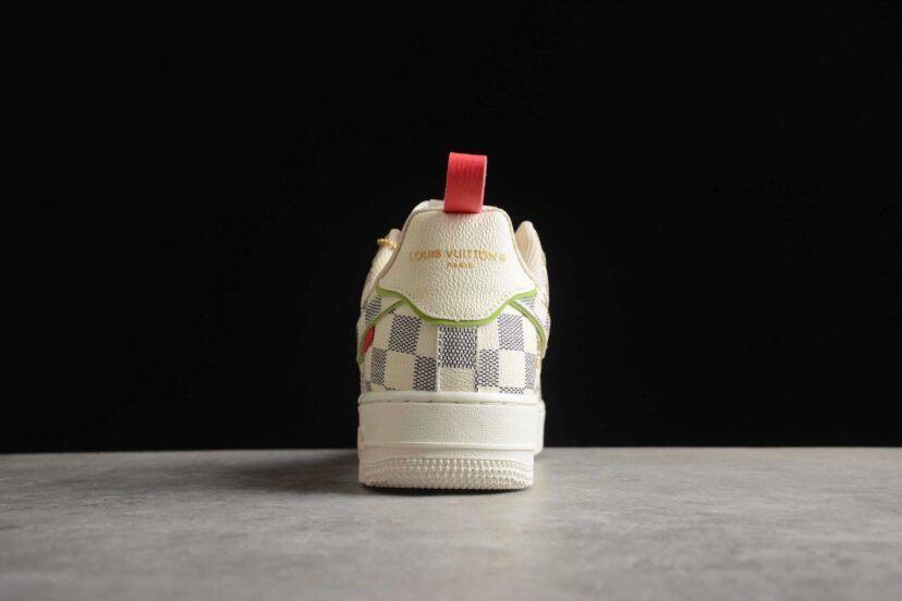 LV x Nike Air Force 1 07 Low Chess Cream Grey