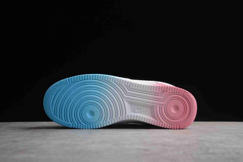 Stussy x Air Force 1 07 Low White Pink Blue