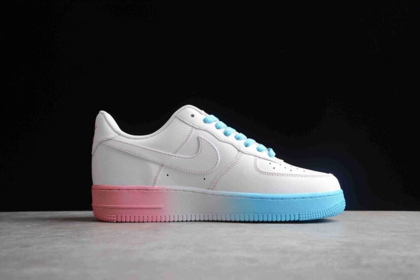 Stussy x Air Force 1 07 Low White Pink Blue