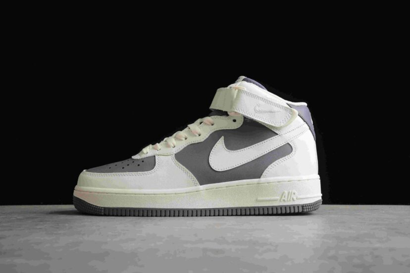 Air Force 1 Mid 07 Beige Grey White Black