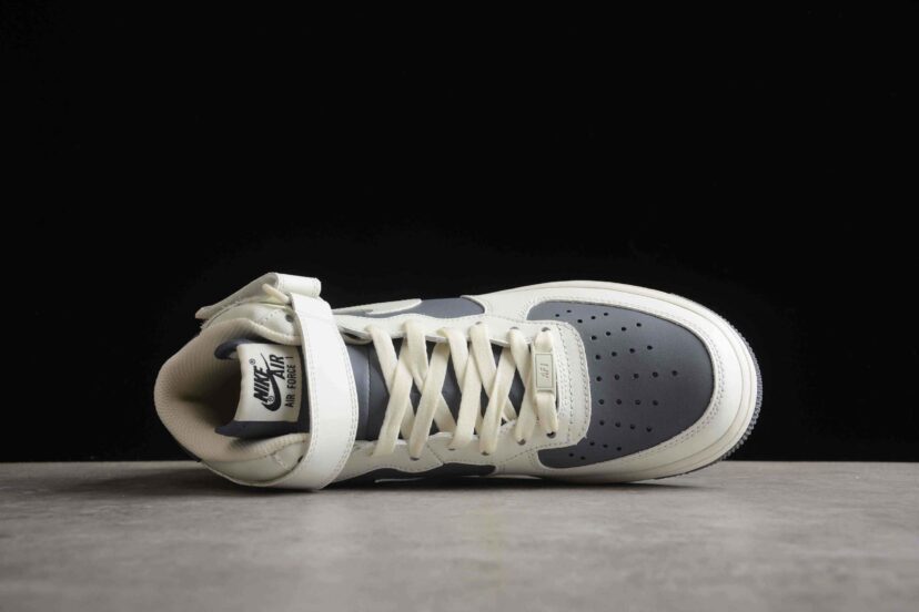 Air Force 1 Mid 07 Beige Grey White Black