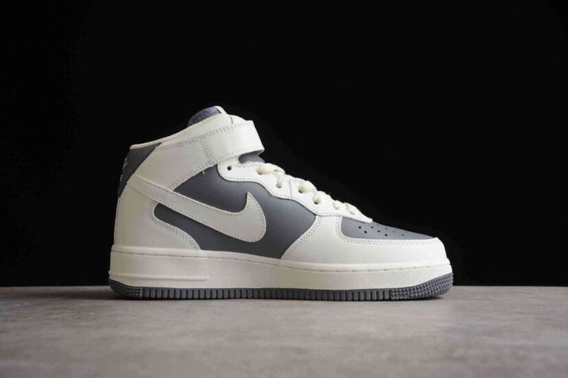 Air Force 1 Mid 07 Beige Grey White Black
