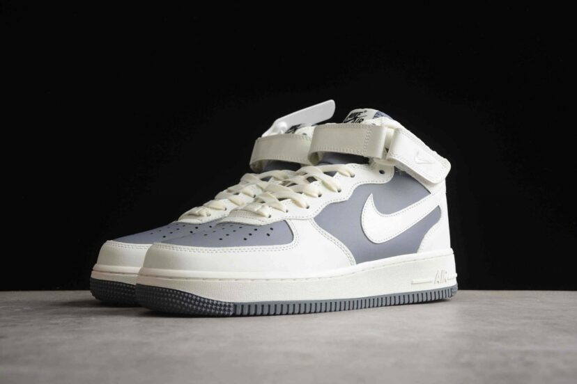Air Force 1 Mid 07 Beige Grey White Black