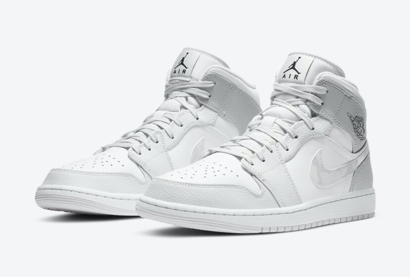 Air Jordan 1 Mid Grey Camo