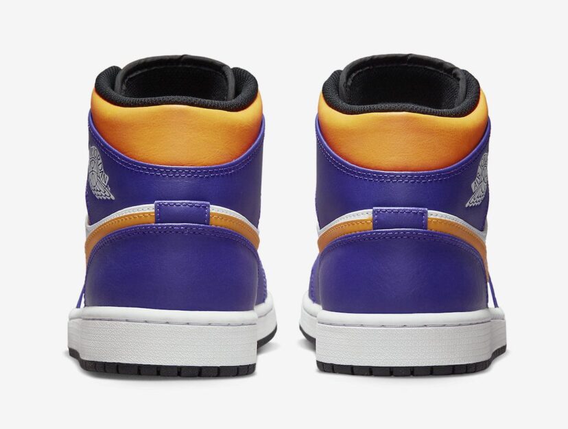 Air Jordan 1 Mid Lakers Purple Yellow