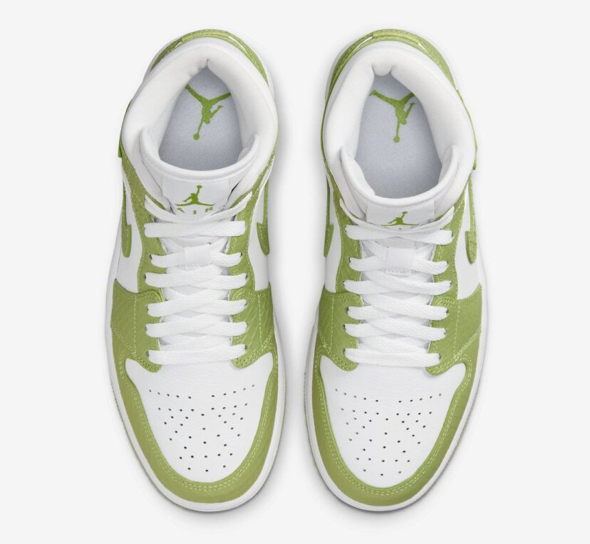 Air Jordan 1 Mid SE Green Python