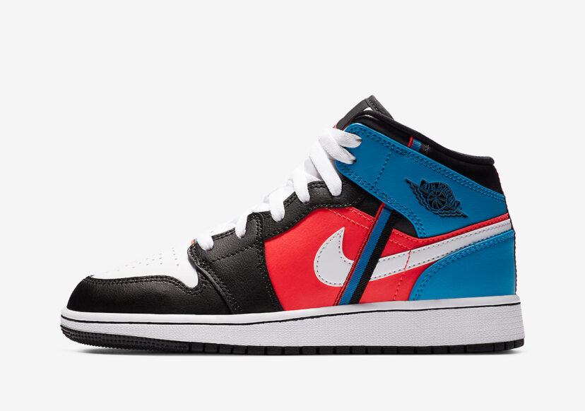 Air Jordan 1 Mid  Tri-Color Ribbons