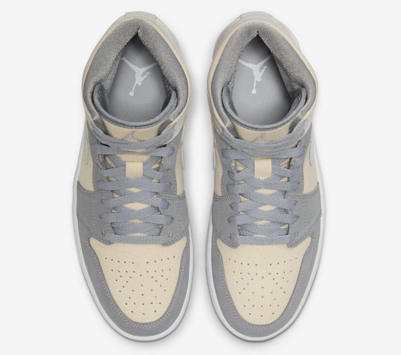 Air Jordan 1 Mid Canvas Grey