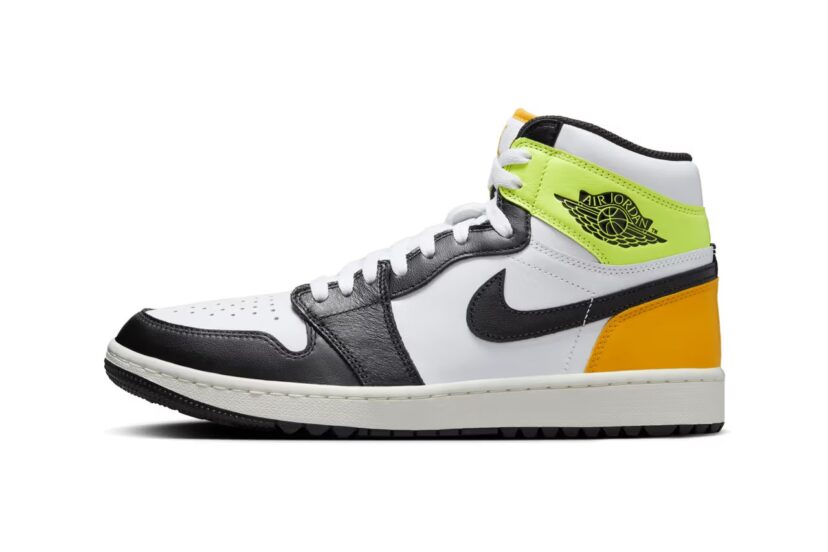 Air Jordan 1 Retro High Golf White University Gold Volt Black