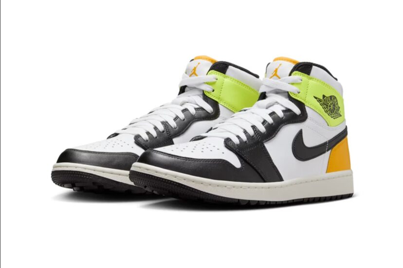 Air Jordan 1 Retro High Golf White University Gold Volt Black