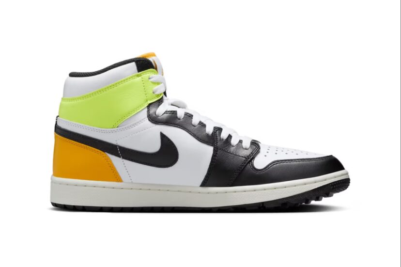 Air Jordan 1 Retro High Golf White University Gold Volt Black