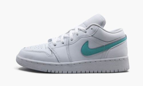 Jordan 1 Low White Multi-Color Swoosh