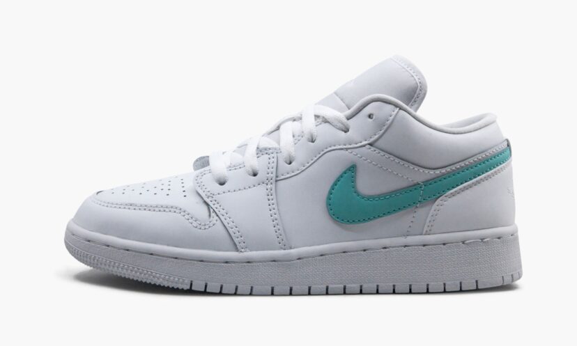 Jordan 1 Low White Multi-Color Swoosh