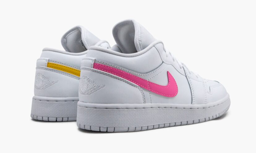 Jordan 1 Low White Multi-Color Swoosh
