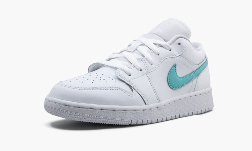 Jordan 1 Low White Multi-Color Swoosh