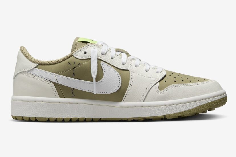 Travis Scott x Air Jordan 1 Low Golf Olive