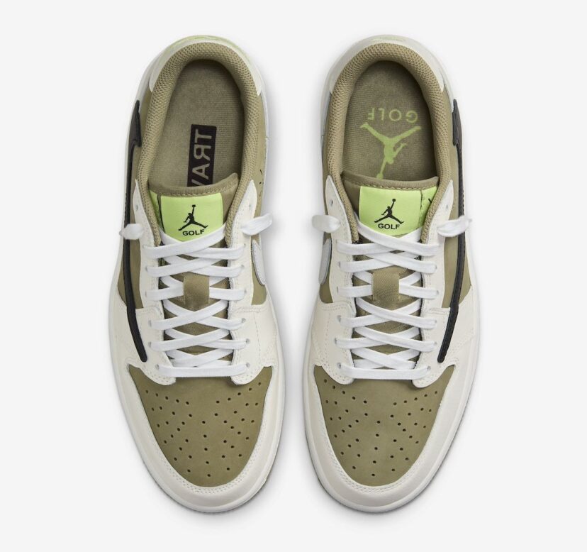 Travis Scott x Air Jordan 1 Low Golf Olive