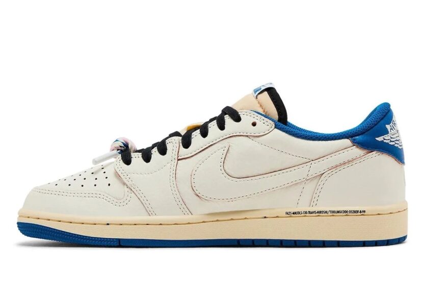 Travis Scott x Fragment x Air Jordan 1 Low OG Sail Military Blue