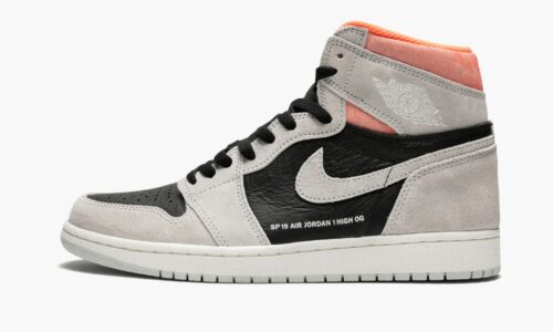 Jordan 1 Retro High Neutral Grey Hyper Crimson