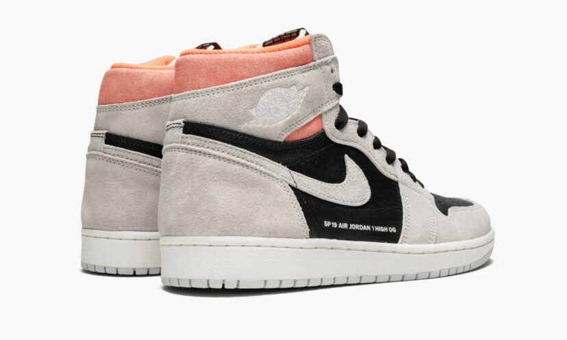 Jordan 1 Retro High Neutral Grey Hyper Crimson