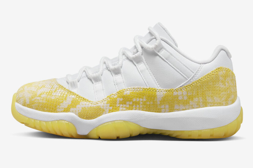 Air Jordan 11 Low WMNS Yellow Snakeskin