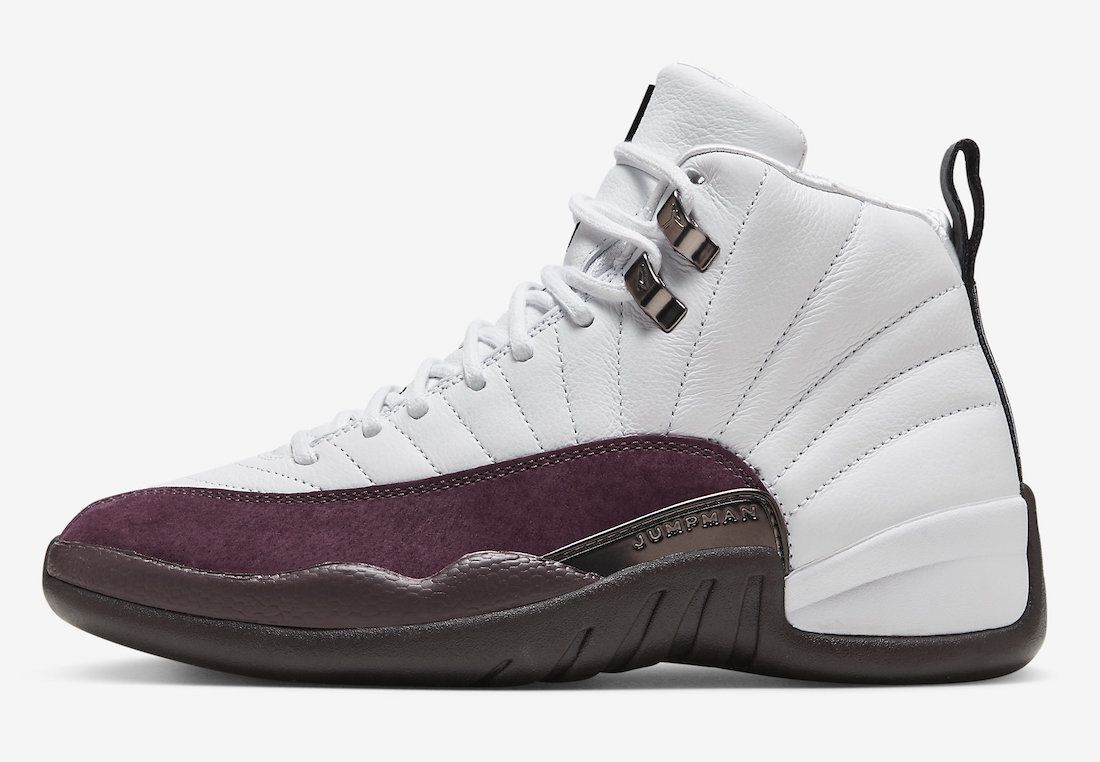 A Ma Maniere x Air Jordan 12 White Burgundy Crush