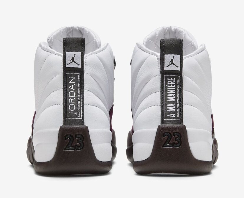 A Ma Maniere x Air Jordan 12 White Burgundy Crush