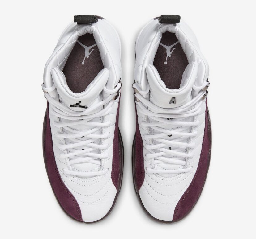 A Ma Maniere x Air Jordan 12 White Burgundy Crush