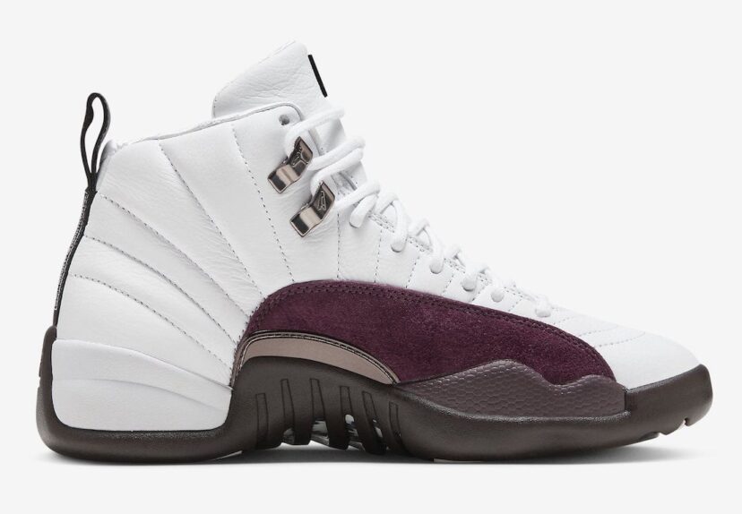 A Ma Maniere x Air Jordan 12 White Burgundy Crush