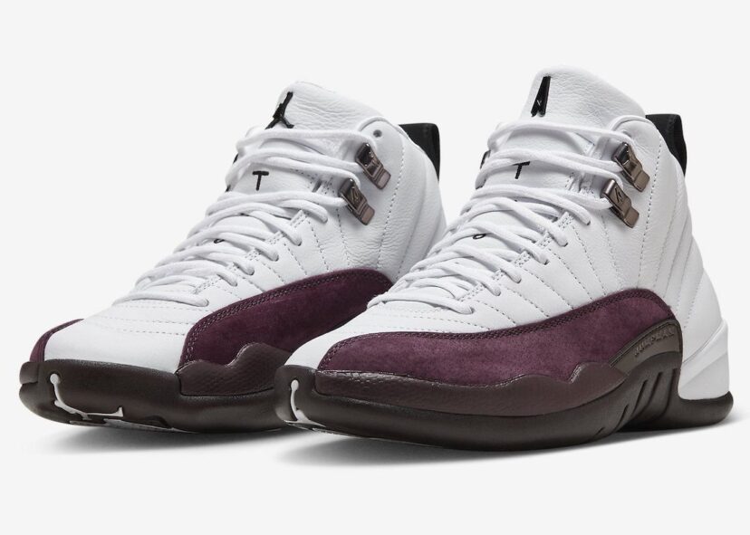 A Ma Maniere x Air Jordan 12 White Burgundy Crush