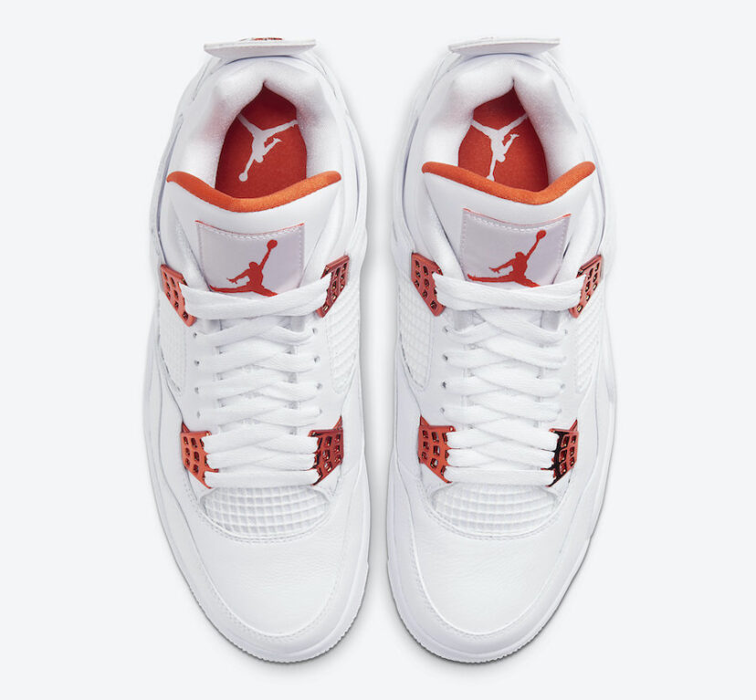 Air Jordan 4 Orange Metallic