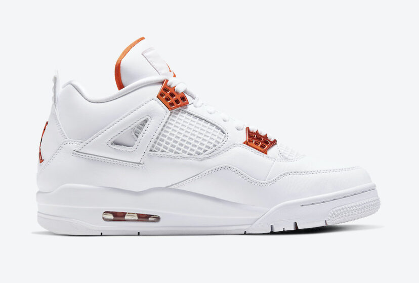 Air Jordan 4 Orange Metallic