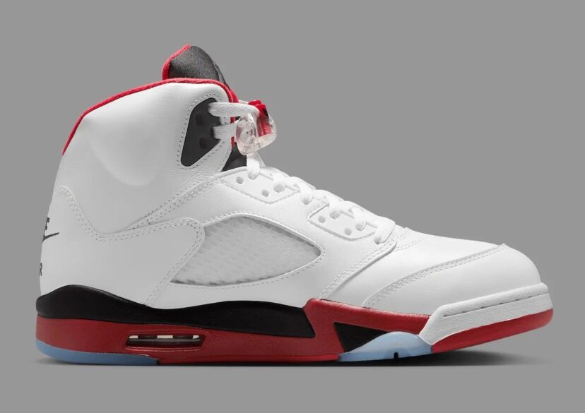 Air Jordan 5 Fire Red Black Tongue 2025