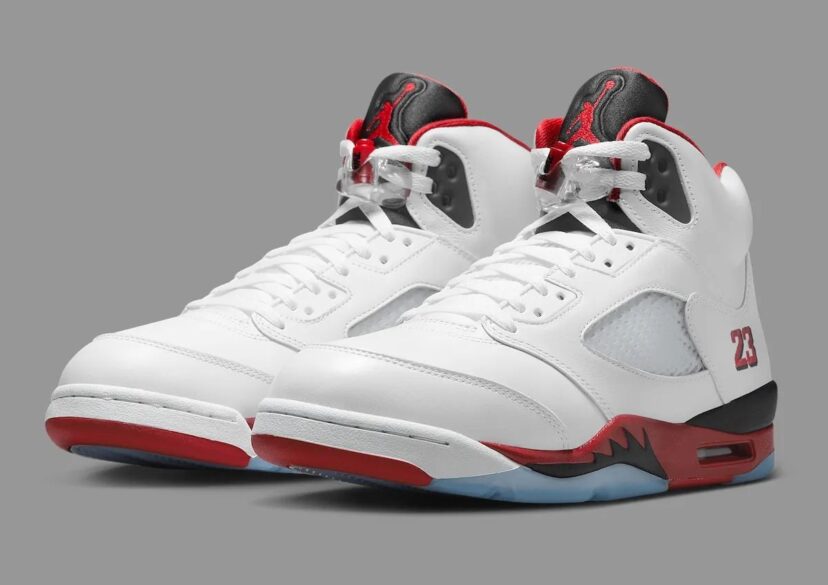 Air Jordan 5 Fire Red Black Tongue 2025