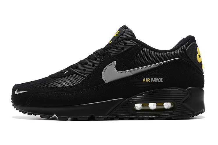 Air Max 90 Black Yellow Strike Metallic Cool Grey