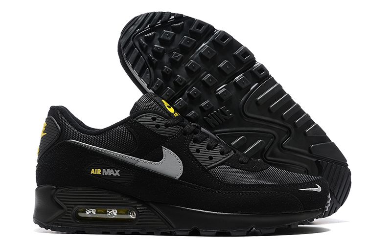Air Max 90 Black Yellow Strike Metallic Cool Grey