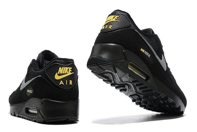 Air Max 90 Black Yellow Strike Metallic Cool Grey