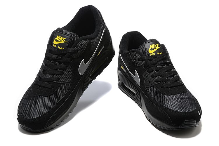 Air Max 90 Black Yellow Strike Metallic Cool Grey