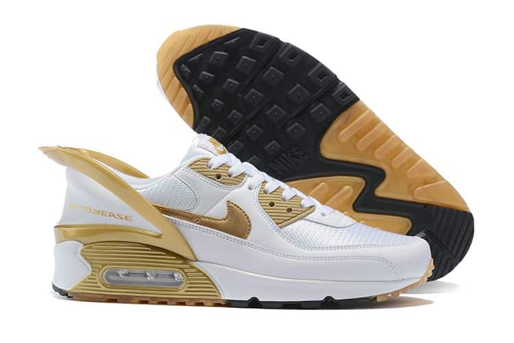 Air Max 90 Flyease White Gold