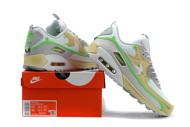 Air Max 90 Light Bone Neon Green